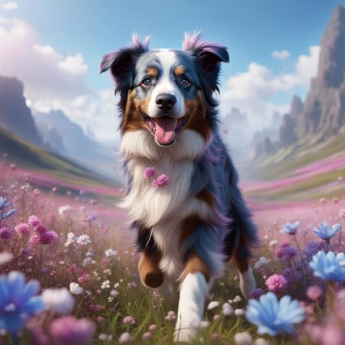 Puzzles für Erwachsene, 1000 Teile, Tierpuzzles, Australische Schäferhunde, Puzzles, Heimdekoration, Lernspiele, großes Puzzle-Spiel, Geschenk, 29,5 x 20 Zoll Puzzles für Erwachsene, 1000 Teile, Tierpuzzles, Australische Schäferhunde, Puzzles, Heimdekoration, Lernspiele, großes Puzzle-Spiel, Geschenk, 29,5 x 20 Zoll von TAEGHRR
