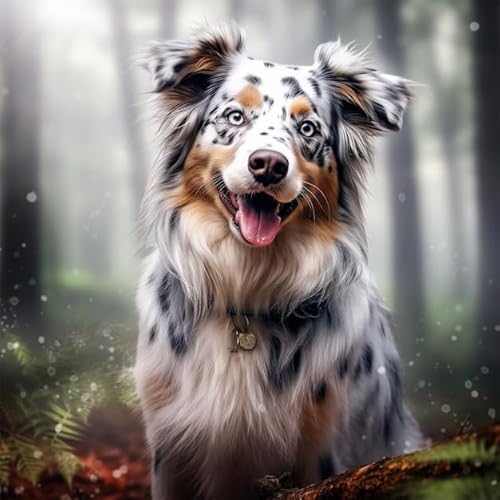 Puzzles für Erwachsene, 500 Teile, Tierpuzzles, Australische Schäferhunde, Puzzles, Heimdekoration, Lernspiele, großes Puzzle-Spiel, Geschenk, 50,5 x 38,1 cm Puzzles für Erwachsene, 500 Teile, Tierpuzzles, Australische Schäferhunde, Puzzles, Heimdekoration, Lernspiele, großes Puzzle-Spiel, Geschenk, 50,5 x 38,1 cm von TAEGHRR