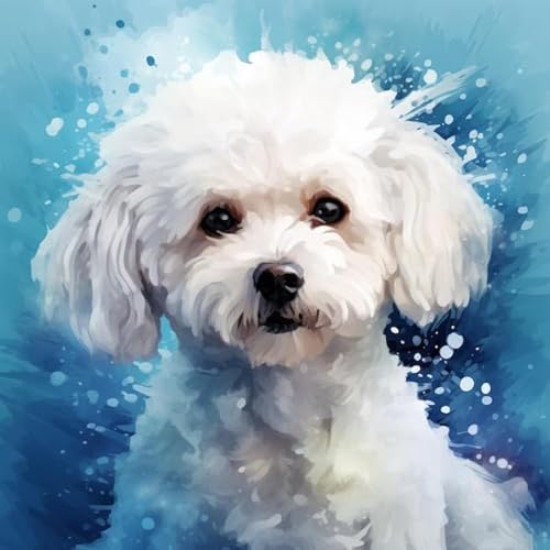Puzzles für Erwachsene, 500 Teile, umweltfreundliche Holzpuzzles, schönes Bichon Frisé, personalisiertes Kunsthandwerk – 50,5 x 38,1 cm Puzzles für Erwachsene, 500 Teile, umweltfreundliche Holzpuzzles, schönes Bichon Frisé, personalisiertes Kunsthandwerk – 50,5 x 38,1 cm von TAEGHRR