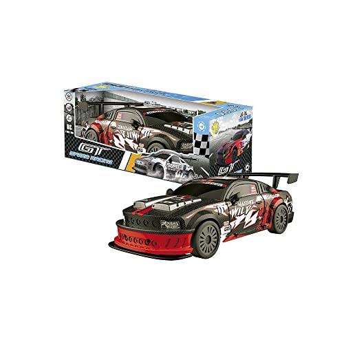 TAI 733T00428 Fahrzeug GT-Speed Racing schwarz/rot 1:24 R/C TACHAN Spielzeugfahrzeuge, bunt von TAI