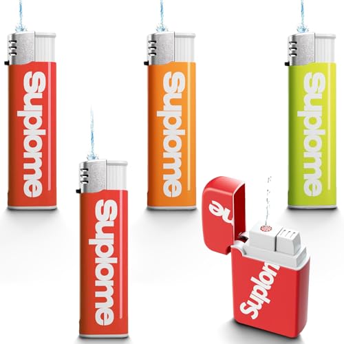 TAIHOBO Feuerzeug Wasserpistole, Lustiges Kreatives Wasser Feuerzeug, 5 Stück Spritzt Prank Artikel, Stressabbau Mini Wasserpistole Feuerzeug für Schwimmbäder Water Battle und Party-Streich TAIHOBO Feuerzeug Wasserpistole, Lustiges Kreatives Wasser Feuerzeug, 5 Stück Spritzt Prank Artikel, Stressabbau Mini Wasserpistole Feuerzeug für Schwimmbäder Water Battle und Party-Streich von TAIHOBO