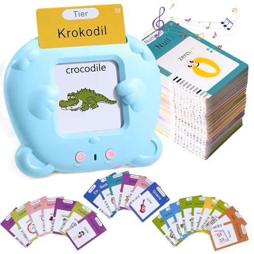 TAIHOBO Sprechende Lernkarten Deutsch und Englisch mit 255 Blätter 510 Wörter, Sprechende Flash Cards Autismus Spielzeug ab 2 3 4 5 6 Jahre, Interaktives Kinderspielzeug ab 2 Jahre für Jungen Mädchen TAIHOBO Sprechende Lernkarten Deutsch und Englisch mit 255 Blätter 510 Wörter, Sprechende Flash Cards Autismus Spielzeug ab 2 3 4 5 6 Jahre, Interaktives Kinderspielzeug ab 2 Jahre für Jungen Mädchen von TAIHOBO