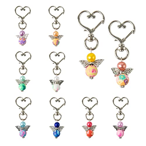 TAIYOU 10 Stück Schutzengel Perlenengel Anhänger Engel Charme Metall Geschenkanhänger Herz Schlüsselanhänger für Hochzeit Schmuck Halskette DIY Basteln Weihnachtstag Geschenkanhänger TAIYOU 10 Stück Schutzengel Perlenengel Anhänger Engel Charme Metall Geschenkanhänger Herz Schlüsselanhänger für Hochzeit Schmuck Halskette DIY Basteln Weihnachtstag Geschenkanhänger von TAIYOU