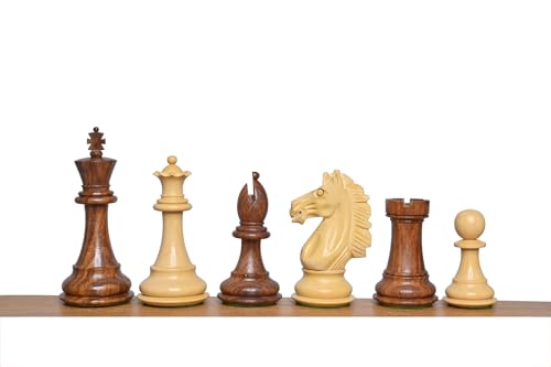 Alban Luxury Staunton Schachfiguren mit 2 Extra-Königinnen – 10,2 cm Elite Series gewichtetes goldenes Palisander, Premium-Schachset Alban Luxury Staunton Schachfiguren mit 2 Extra-Königinnen – 10,2 cm Elite Series gewichtetes goldenes Palisander, Premium-Schachset von TAJ CHESS STORE