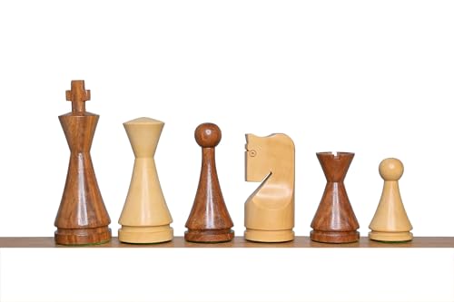 Gewichtete russische Schachfiguren – Kegel-minimalistische Schachfiguren mit 2 zusätzlichen Königinnen | Einzigartiges Schachset | König 10,2 cm Gewichtete russische Schachfiguren – Kegel-minimalistische Schachfiguren mit 2 zusätzlichen Königinnen | Einzigartiges Schachset | König 10,2 cm von TAJ CHESS STORE