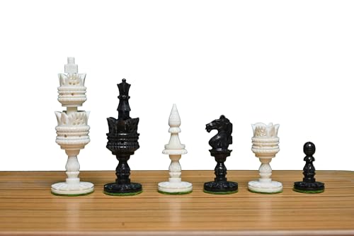 Kamelknochen Lotus-Serie Schachfiguren - Einzigartige handgeschnitzte Schachfiguren - Nur künstlerische Schachfiguren Kamelknochen Lotus-Serie Schachfiguren - Einzigartige handgeschnitzte Schachfiguren - Nur künstlerische Schachfiguren von TAJ CHESS STORE