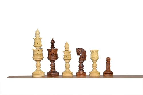 Lotus-Serie Schachfiguren – einzigartige, handgeschnitzte Schachfiguren und nur künstlerische Schachfiguren mit goldenem Rosenholz/Buchsbaum, nur Holzschachmünzen Lotus-Serie Schachfiguren – einzigartige, handgeschnitzte Schachfiguren und nur künstlerische Schachfiguren mit goldenem Rosenholz/Buchsbaum, nur Holzschachmünzen von TAJ CHESS STORE