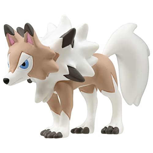 TAKARA TOMY Pokemon (Höhe 4CM Länge 7CM) Lycanroc Wolwerock (Tagform) Moncolle Monster Collection MS-23 (Japanische Ausgabe) Lougaroc Lugarugan von TAKARA TOMY