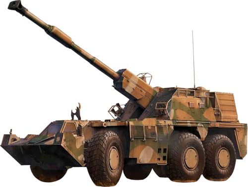 TAKOM G6 Rhino SANDF Self-Propelled Howitzer - Plastikmodellbau, Militärfahrzeug, Modellbausatz, 1:35, Hobbyisten, Militärgeschichte-Enthusiasten, Modellbauer, Männer, unisex von TAKOM