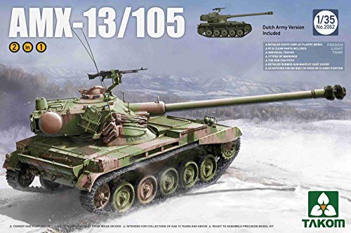 Takom TAK-2062 - Modellbausatz French Light Tank AMX-13/105 2 in 1 von TAKOM