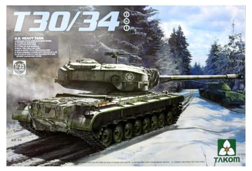 Takom TAK-2065 Modellbausatz U.S. Heavy Tank T30/34, 2 in 1 von TAKOM