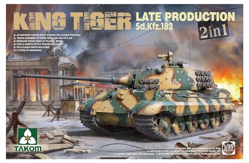 TAKOM TAK2130 2130 1/35 Sd.Kfz.182 King Tiger Late Production 2 in 1 von TAKOM