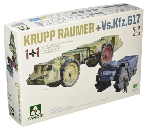 TAKOM TAK5007 2 Kits Combo Krupp RÄUMER+ Vs.Kfz.617 1:72 von TAKOM