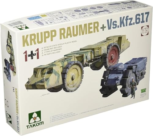 TAKOM TAK5007 2 Kits Combo Krupp RÄUMER+ Vs.Kfz.617 1:72 von TAKOM