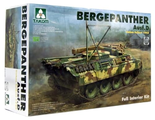 TAKOM Model 2102: 1/35; Bergepanther AUSF.D Umbau Seibert 1945 Production w/Full Interior Kit von TAKOM