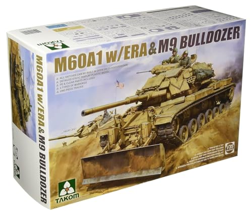 TAKOM TKO2142 2142 1:35 M60A1 w/ERA & M9 Bulldozer Aufsatz Modell Military Kit von TAKOM