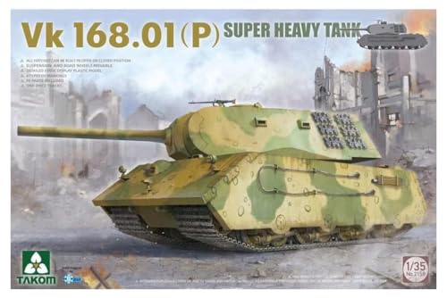 Takom 2158 TAK2158 VK168.01 (P) Super Heavy Tank Maßstab 1:35 - Modellbau von TAKOM