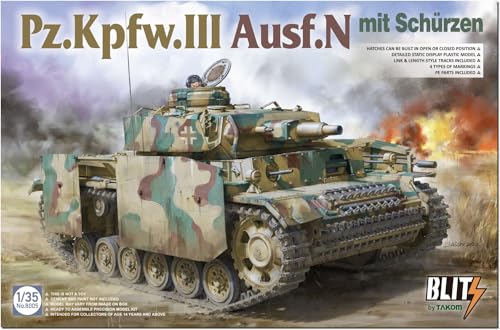 Takom 8005 _ Pz.Kpfw.III AUSF.N mit Schürzen _ 1:35 von TAKOM