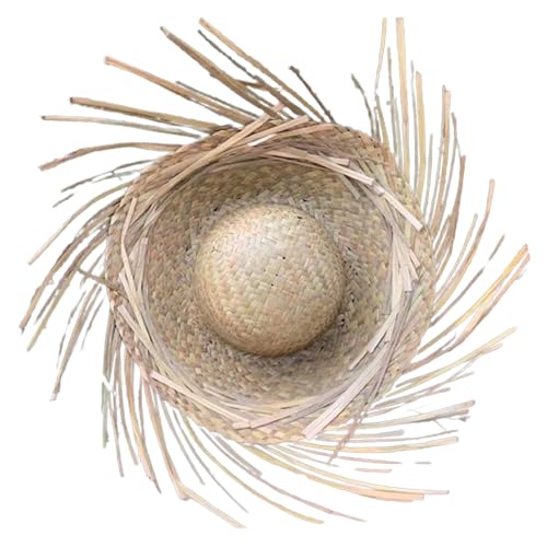 TAKOXIA Sonnenhut, Mexicanos Sombrero-Hut, handgefertigter Strohhut, Hawaii-Stil, Verkleidungsrequisiten, Strohhut mit zerrissener Krempe TAKOXIA Sonnenhut, Mexicanos Sombrero-Hut, handgefertigter Strohhut, Hawaii-Stil, Verkleidungsrequisiten, Strohhut mit zerrissener Krempe von TAKOXIA