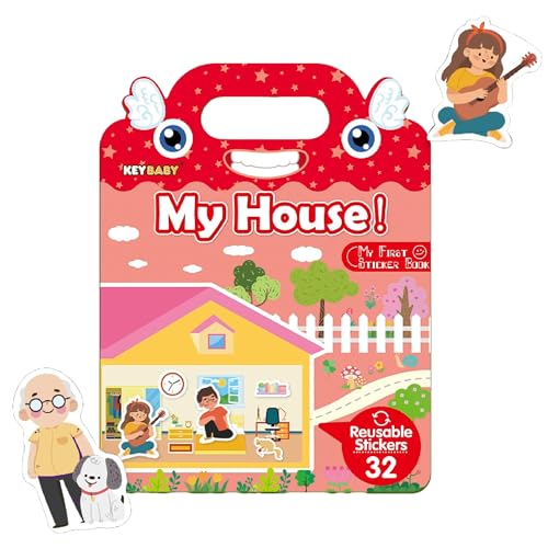TAKTIK Gummisticker für Kinder - was passiert im Haus?, Spielhintergrund zum Bekleben & 32 Aufkleber, Wiederverwendbare und Wasserfester Aufkleber Set for Kids TAKTIK Gummisticker für Kinder - was passiert im Haus?, Spielhintergrund zum Bekleben & 32 Aufkleber, Wiederverwendbare und Wasserfester Aufkleber Set for Kids von TAKTIK