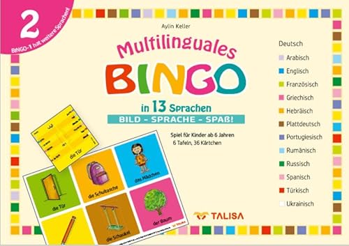 Multilinguales Bingo in 13 Sprachen (Nr.2): Bild-Sprache-Spaß! von Talisa Kinderbuch-Verlag
