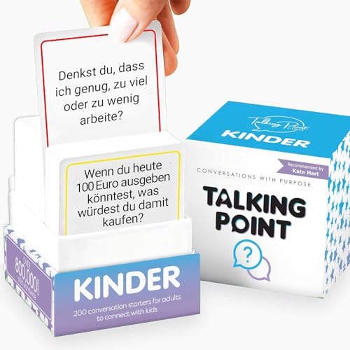 200 Kinder Gesprächskarten - Helfen Sie Kindern, Tablets und Telefone abzulegen - Bringen Sie Kinder zum Sprechen und Hören - Ideal für Autofahrten und Familienessen - Deutsch 200 Kinder Gesprächskarten - Helfen Sie Kindern, Tablets und Telefone abzulegen - Bringen Sie Kinder zum Sprechen und Hören - Ideal für Autofahrten und Familienessen - Deutsch von TALKING POINT CARDS
