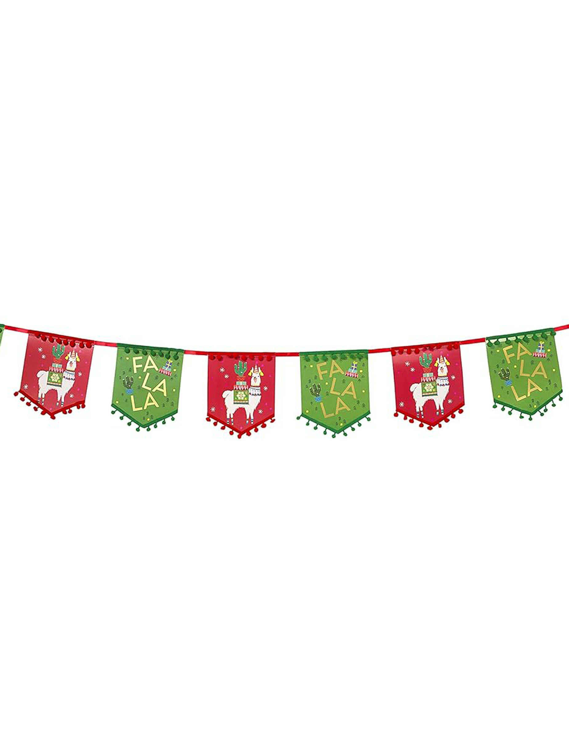 4m Lama Weihnachts-Wimpelkette aus Pappe 4m Lama Weihnachts-Wimpelkette aus Pappe von TALKING TABLES