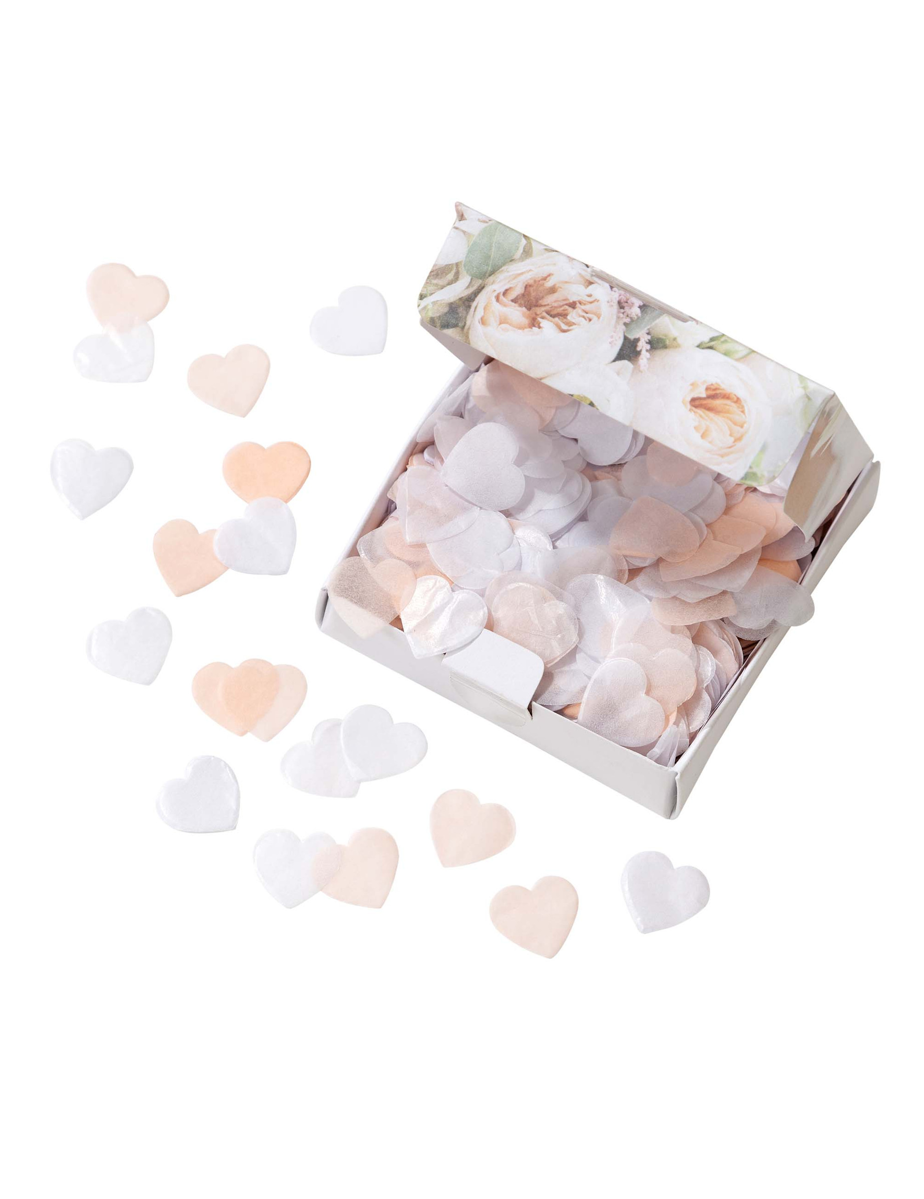 Herz-Konfetti rosa pastel + weiß 20g biologisch abbaubar Herz-Konfetti rosa pastel + weiß 20g biologisch abbaubar von TALKING TABLES
