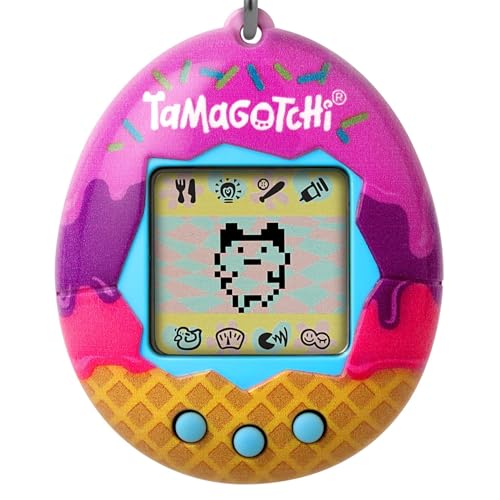 Bandai - Tamagotchi - Tamagotchi Original - Icecream - Elektronisches virtuelles Tier mit Farbdisplay, 3 Tasten und Spielen - Interaktives Haustier auf Deutsch - Kinderspielzeug ab 8 Jahren - 42922 von TAMAGOTCHI