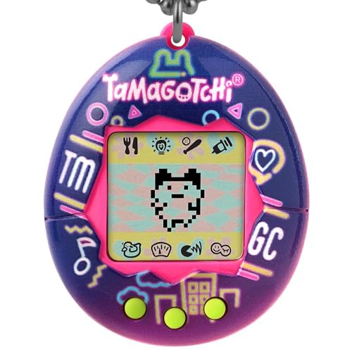 TAMAGOTCHI Bandai Original Cyber Pet 90er Jahre Spielzeug für Erwachsene und Kinder mit Kette | Retro-Virtuelle Haustiere sind EIN tolles Spielzeug für Jungen und Mädchen oder Geschenke für Kinder ab von TAMAGOTCHI