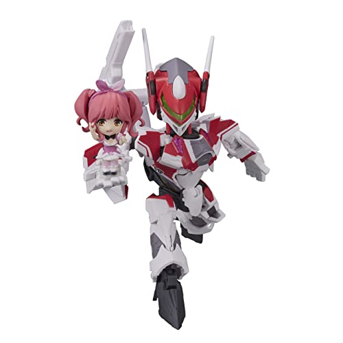 Bandai Tamashii Nations Macross Delta Fahrzeug mit Figur Tiny Session VF-31C Siegfried (Mirage Farina Jenius Use) mit Makina Nakajima 10 c von TAMASHII NATIONS