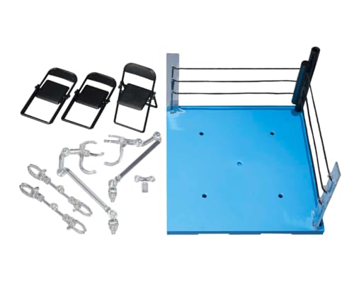 TAMASHII NATIONS - Act Ring Corner (Neutral) & Klappstuhl-Set für S.H.Figuarts, Bandai Spirits Tamashii Stage von TAMASHII NATIONS