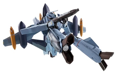 TAMASHII NATIONS - Macross Zero - VF-0A Phoenix (Shin Kudo use) + QF-2200D-B Ghost, Bandai Spirits HI-Metal R Figur von TAMASHII NATIONS