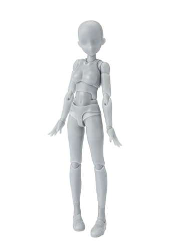 TAMASHII NATIONS – Tamashii – Body-Chan School Life- Edition DX-Set (graue Farbe Ver.), Bandai Spirits S.H.Figuarts Actionfigur von TAMASHII NATIONS