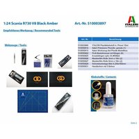 1:24 Scania R730 V8 Black Amber von TAMIYA-CARSON Modellbau GmbH&Co.KG