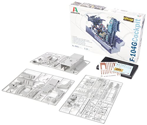Italeri IT2991 2991S 0.05 F-104G Cockpit, originalgetreue Nachbildung, Modellbau, Basteln, Hobby, Kleben, Plastikbausatz, Zusammenbauen Italeri IT2991 2991S 0.05 F-104G Cockpit, originalgetreue Nachbildung, Modellbau, Basteln, Hobby, Kleben, Plastikbausatz, Zusammenbauen von Italeri