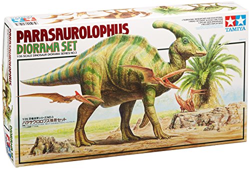 TAMIYA - 1:35 Parasaurolophus Diorama Set - Plastikbausatz - Modellbau - originalgetreue Nachbildung - detaillierter Bausatz - Basteln - Hobby - Zusammenbauen von TAMIYA