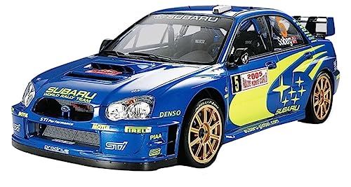 Tamiya Subaru Auto 24281 1:24 Impreza WRC Monte Carlo 2005-Modellbau, Plastik Bausatz, Hobby, Basteln, Kleben, Modellbausatz, Modell, Plastikmodellbau, Gold, Mittel von Tamiya