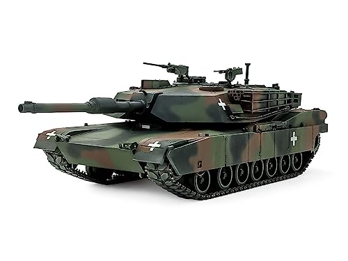TAMIYA 25216 1:35 US M1A1 Abrams Ukraine - Modellbausatz,Plastikbausatz, Bausatz zum Zusammenbauen, detaillierte Nachbildung, Panzer Bausatz von TAMIYA