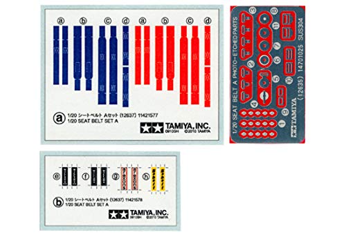 Tamiya 300012637-1:20 Renngurte-Set A, Verschieden von TAMIYA
