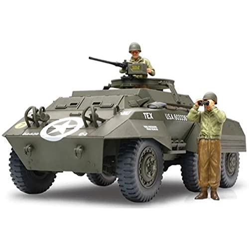 TAMIYA 300032556 - WWII US Leichter Spähpanzer M20 (2), Militär-Bausatz 1:48 von TAMIYA