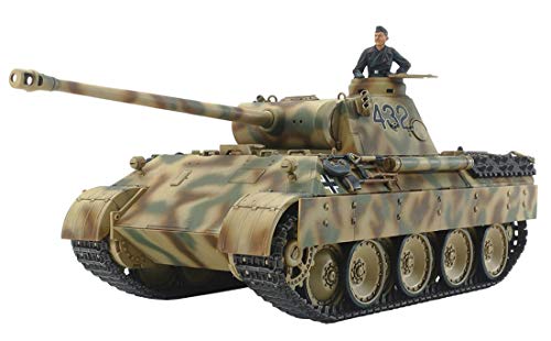 Tamiya - 1:48 Panther Ausführung D, originalgetreue Nachbildung, Modellbau, Plastik Bausatz, Basteln, Hobby, Kleben, Plastikbausatz, Zusammenbauen, Unlackiert von TAMIYA