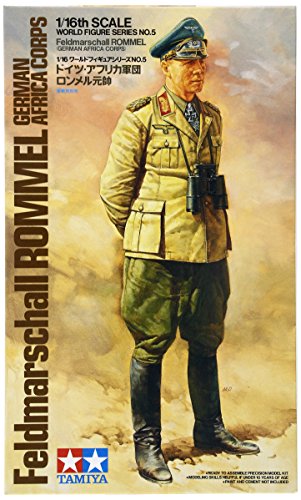 Tamiya 300036305-1:16 WWII Figur Feldmarschall Rommel Afrika, Mittel Tamiya 300036305-1:16 WWII Figur Feldmarschall Rommel Afrika, Mittel von TAMIYA