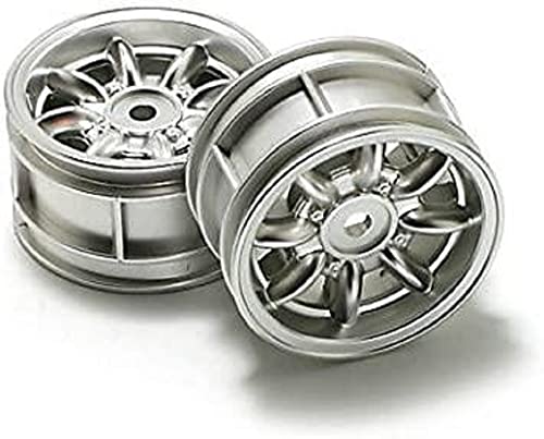 Tamiya 300050676 - Felgen Mini Cooper (2) Chrom, 24 mm von Tamiya