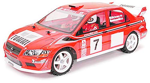 Tamiya 300050927 - Karosserie Satz Mitsubishi Lancer Evo VII WRC, Rot von Tamiya