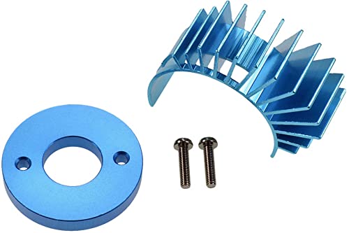 Tamiya 300053831 - DT-02 Alu Motorkühlkörper, Blau von TAMIYA