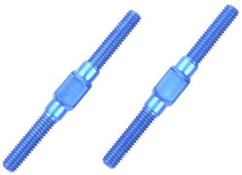 TAMIYA 300054249 - Aluminium Li/Re-Gewindestangen, 3 x 32 mm, 2 Stück, blau von TAMIYA