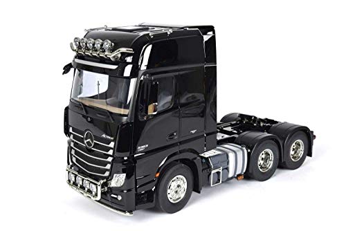 TAMIYA 300056348 56348 Mercedes-Benz Fahrzeug 1:14 RC MB Actros 3363 Giga Sp. 6x4, schwarz von TAMIYA