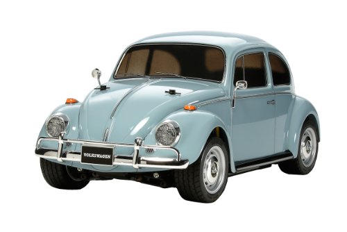 TAMIYA 58572 1:10 RC Volkswagen Beetle (M-06) - ferngesteuertes Auto, RC Fahrzeug, Modellbau, Bausatz zum Zusammenbauen, Hobby, Basteln von TAMIYA