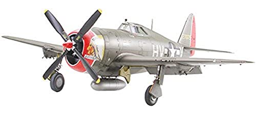 Tamiya 300061086 Militär 300061086-1:48 WWII US Republic P-47D Thunderbolt Razorback, originalgetreue Nachbildung, Plastik Bausatz, Basteln, Modellbausatz, Zusammenbauen, unlackiert, Mehrfarbig Tamiya 300061086 Militär 300061086-1:48 WWII US Republic P-47D Thunderbolt Razorback, originalgetreue Nachbildung, Plastik Bausatz, Basteln, Modellbausatz, Zusammenbauen, unlackiert, Mehrfarbig von Tamiya